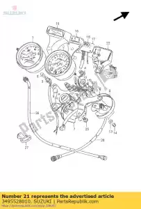 Suzuki 3495528010 almofada - Lado inferior