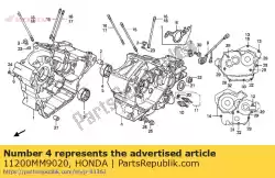 crank case comp., van Honda, met onderdeel nummer 11200MM9020, bestel je hier online: