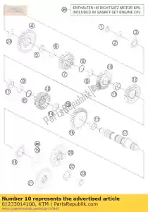 ktm 61233014100 spanwiel 4.g - Onderkant