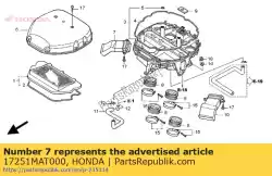 Tutaj możesz zamówić kana?, r. Filtr powietrza w. Od Honda , z numerem części 17251MAT000: