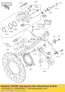 kawasaki 420360050 sleeve zr1000c7f - Bottom side