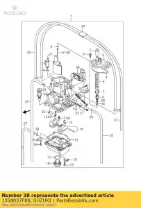 suzuki 1358037F80 sensor assy, ??thr - Lado inferior