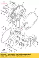 1B2E541100WN, Yamaha, Pokrywa skrzyni korbowej 1 yamaha  tt r 125 2005 2006 2007 2008 2009 2010 2011 2012 2013 2015 2016 2017 2018 2019 2020, Nowy