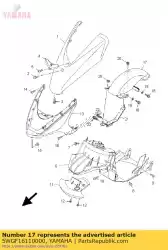 Ici, vous pouvez commander le garde-boue, arrière auprès de Yamaha , avec le numéro de pièce 5WGF16110000: