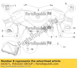 Here you can order the engine stop switch from Piaggio Group, with part number 642671: