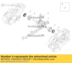 Aprilia 847020, Oil seal, OEM: Aprilia 847020