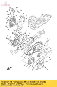 yamaha 9321019X0000 o-ring - Onderkant