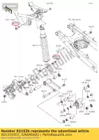 921531957, Kawasaki, bout, met flens, 10x42 ex250k8f kawasaki  d tracker klx ninja z 125 140 150 230 250 300 2008 2009 2010 2011 2012 2013 2014 2015 2016 2017 2018 2019 2020 2021, Nieuw