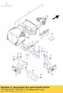 Suzuki 3571812D00 socket - Bottom side