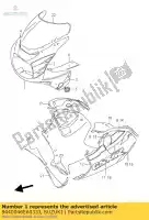 9440046E6033J, Suzuki, capot, corps suzuki gsx r1100w 1100 , Nouveau