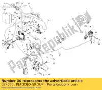 597633, Piaggio Group, parafuso do tubo de óleo     , Novo