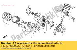 honda 13323MBB003 ?o?ysko a, wa? korbowy r. bok (niebieski) - Dół