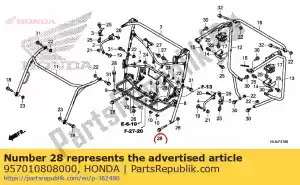 honda 957010808000 perno, brida, 8x80 - Lado inferior