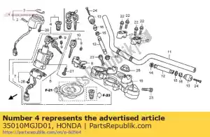Honda 35010MGJD01 jeu de clés - La partie au fond