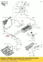 390620609, Kawasaki, refroidissement par tuyau, eau rad. kawasaki zx6r ninja r zx 6r abs zx636 636 se 600 , Nouveau