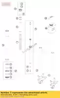 95010035S, KTM, ensemble linéaire à ressort d = 5,0 ktm rc rc8 1190 1200 2008 2009 2010 2011 2012 2013 2014 2015 2016, Nouveau