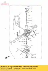 Qui puoi ordinare valvola, ago da Yamaha , con numero parte 5PA143920000: