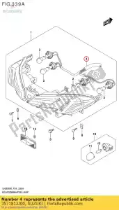 Suzuki 3571812J00 socket, rr combi - Lado inferior