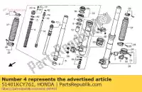 51401KCY761, Honda, brak opisu w tej chwili honda xr 400 1998 1999 2000 2001 2002, Nowy