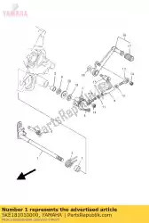 Here you can order the shift shaft assy from Yamaha, with part number 5KE181010000:
