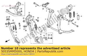 Honda 50535MM5000 suporte, stan lateral - Lado inferior
