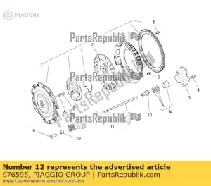 Piaggio Group 976595 rod l=mm186 - Bottom side