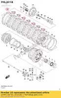 2144136F50, Suzuki, plaat, koppeling dr suzuki gsx r600 r1000 gsxr600 600 1000 , Nieuw