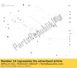 Tutaj możesz zamówić sworze? Obrotowy silnika od Piaggio Group , z numerem części AP8121192: