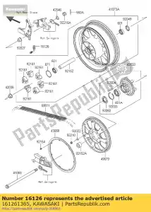 Kawasaki 161261365 valve - Bottom side