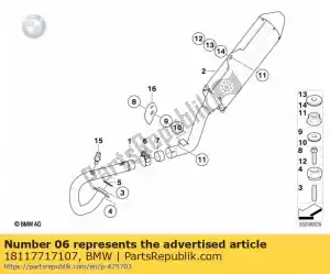 bmw 18117717107 exhaust manifold clamp - Bottom side