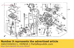 Qui puoi ordinare nessuna descrizione disponibile al momento da Honda , con numero parte 16021KSE611:
