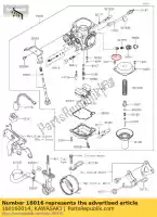 160160014, Kawasaki, plunjer, starter an130b8f kawasaki  d tracker 150 2016 2017 2018 2019 2021, Nieuw