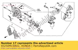 Here you can order the caliper sub assy, from Honda, with part number 45250MCSR02: