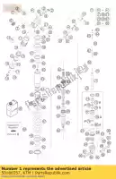 50180357, KTM, cassa ammortizzatore 30,5 b21 82gr03 ktm supermoto 690 2009, Nuovo