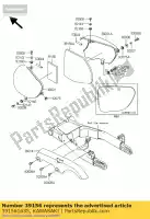 391561635, Kawasaki, pad,side cover,lh ej650-a1 kawasaki w 650 1999 2001 2002 2003 2004 2005 2006, New