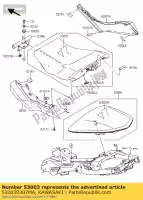 530030307MA, Kawasaki, pelle, seduta, nero kawasaki er6f  f er6n e er650 ex650 er 6f abs 6n 650 , Nuovo