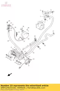 yamaha 5MFE24620100 tapa, radiador - Lado inferior