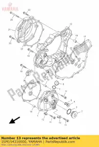yamaha 1SM154310000 tampa, cárter 3 - Lado inferior