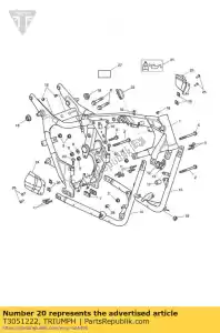 triumph T3051222 kit schroefdop/hd m10 - Onderkant