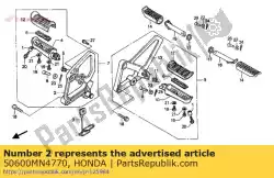 Aqui você pode pedir o titular, r. Passo em Honda , com o número da peça 50600MN4770: