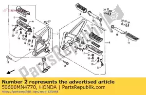 Honda 50600MN4770 titular, r. passo - Lado inferior