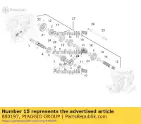 880197, Piaggio Group, 3rd wheel gear aprilia  caponord dorsoduro zd4tv000, zd4tv001, zd4tva00, zd4tva01, zd4tvc00,  zd4vk000, zd4vka, zd4vk001, zd4vka01 zd4vkb000, zd4vkb001, zd4vkb003, zd4vkb00x, zd4vkb009 zd4vku00 1200 2010 2011 2012 2013 2014 2015 2016 2017, New