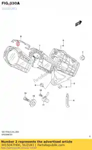 Suzuki 3415047H00 komplet kufrów, górny - Dół