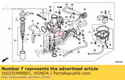 Aquí puede pedir juego de palanca, estrangulador de Honda , con el número de pieza 16025HM8B01: