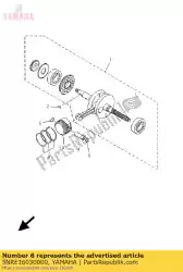 Ici, vous pouvez commander le jeu de segments de piston (std) auprès de Yamaha , avec le numéro de pièce 5NRE16030000: