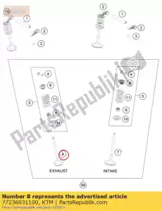 ktm 77236031100 zawór wydechowy - Dół