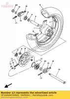 3FVW00470000, Yamaha, remklauwafdichtingsset yamaha fz fzr tz 250 750 1989 1990, Nieuw