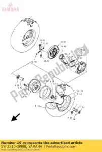 yamaha 5YF2510K0900 pneu - Lado inferior