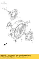 5473117H00, Suzuki, entretoise, avant hu suzuki gsf gsx 650 2007 2008 2009 2010 2011 2012, Nouveau