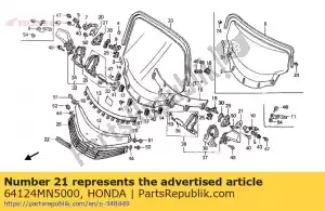 Honda 64124MN5000 plate l lever sid - Bottom side